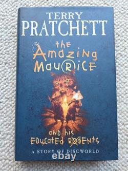 Terry Pratchett Signed 1st Edition Book The Amazing Maurice