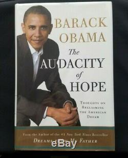 The Audacity of Hope Barack Obama, Signed 1st Edition, 1st Print Book PSA/DNA