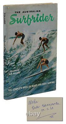 The Australian Surfrider SIGNED by DUKE KAHANAMOKU First Edition 1st 1963