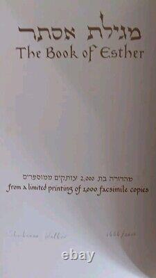 The Book Of Megillat Esther Shoshanna Walker Signed Limited Edition #1666/2000