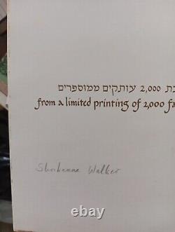 The Book Of Megillat Esther Shoshanna Walker Signed Limited Edition #1666/2000