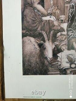 The Book Of Merlyn By Alan Lee, Signed Ltd Edition Print 20/350, 57.5cm X 37.5cm