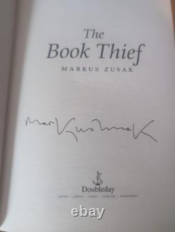The Book Thief Markus Zusak SIGNED 1st Edition 1st Printing UK Hardback 2007