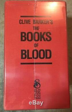 The Books of Blood Signed Limited Edition Subterranean Press Clive Barker New