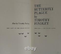 The Butterfly Plague by Timothy Findley 1969 1st edition with signed insert