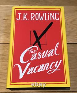 The Casual Vacancy by J. K. Rowling Hardback Signed Edition Book