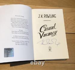 The Casual Vacancy by J. K. Rowling Hardback Signed Edition Book