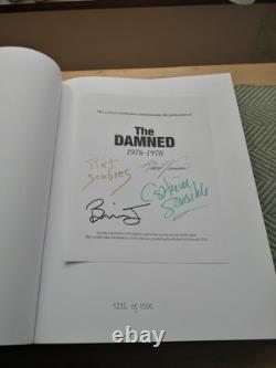 The Damned. Fully Signed Hardback Book. 1976-1978. Punk Rock Band. Brian James