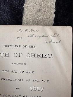 The Death Of Christ Important Theology Book Signed By Author First Edition 1890