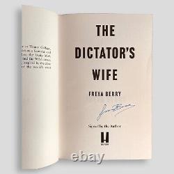 The Dictator's Wife By Freya Berry Signed Book Hardcover Exclusive UK