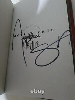 The Dirt Motley Crue 10th Anniversary Edition Hard Cover Book Signed Nikki Sixx