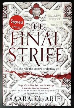 The Final Strife Saara El-Arifi Excl. Red Sprayed Edged Signed & Stamp UK 1st HB