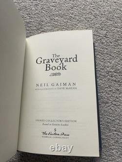 The Graveyard Book Neil Gaiman Dave McKean Easton Press Signed Leather Bound CoA