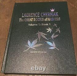 The Great Books Of Hashish Hardcover LAURENCE CHERNIAK 6/20 AUTOGRAPHED NMint