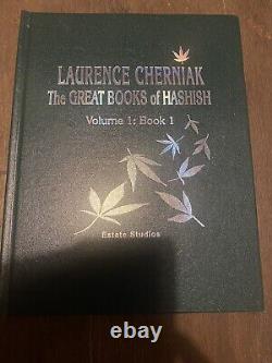 The Great Books Of Hashish Hardcover LAURENCE CHERNIAK 6/20 AUTOGRAPHED NMint