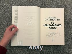 The Hallmarked Man Limited Signed Edition Robert Galbraith Signed JK Rowling