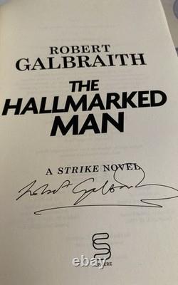 The Hallmarked Man Signed 1st Edition Robert Galbraith Signed by JK Rowling