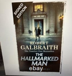 The Hallmarked Man Signed 1st Edition Robert Galbraith Signed by JK Rowling