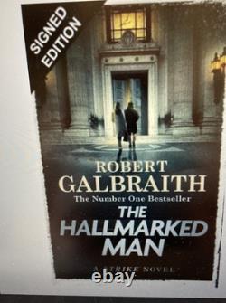 The Hallmarked Man Signed 1st Edition Robert Galbraith Signed by JK Rowling