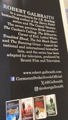 The Hallmarked Man Signed 1st Edition Robert Galbraith Signed by JK Rowling