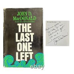 The Last One Left John D. MacDonald SIGNED Association Copy 1st HC DJ / ZDK
