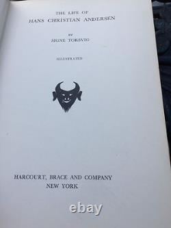 The Life of Hans Christian Andersen Signed SIGNE TOKSVIG 1934 First Edition Book