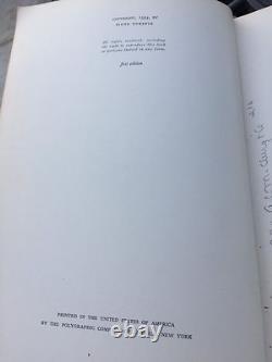 The Life of Hans Christian Andersen Signed SIGNE TOKSVIG 1934 First Edition Book