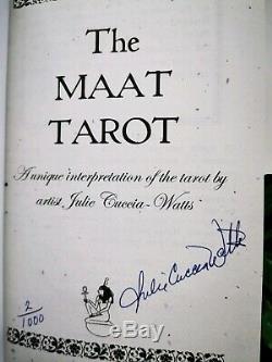 The MAAT Tarot and BOOK by Julie Cuccia-Watts Indie edition Collectable Signed