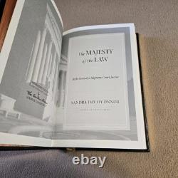 The Majesty of the Law, Sandra Day O'Connor, SIGNED 1st Edition, Easton Press