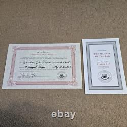 The Majesty of the Law, Sandra Day O'Connor, SIGNED 1st Edition, Easton Press