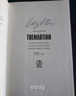 The Martian by Andy Weir, Signed, 1st Edition, Numbered 134/1000 Hardback