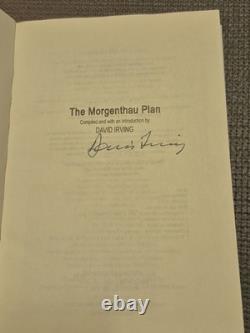 The Morgenthau Plan 1944-1945 David Irving SIGNED COPY EXCELLENT CONDITION
