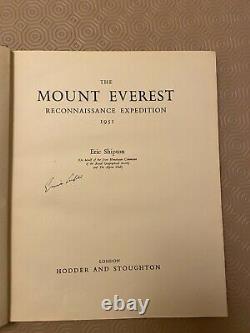 The Mount Everest Reconnaissance Expedition 1951 1st Edition Signed Rare Book