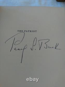 The Patriot Pearl S. Buck 1939 USA Rare First Edition BOOK. SIGNED Holy Grail
