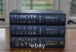 The Protectorate Trilogy by MEGAN O'KEEFE SIGNED & NUMBERED LE UK Hardback Set