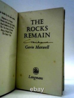 The Rocks Remain First Edition Signed Copy (Gavin Maxwell 1963) (ID63141)