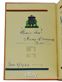 The Savoy Cocktail Book SIGNED by HARRY CRADDOCK Early UK Edition 1933