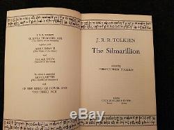 The Silmarillion by Tolkien 1st Edition Signed Book with Drawing 1977 with DJ
