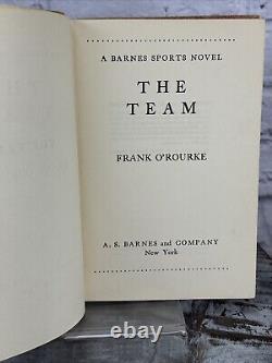 The Team by Frank O'Rourke Book Signed by 1950's Whiz Kids Phillies Team