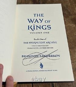 The Way Of Kings Signed Unnumbered Leather bound Kickstarter/1st Edition