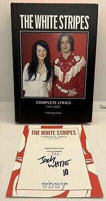 The White Stripes Complete Lyrics Special Edition Book Signed by Jack White