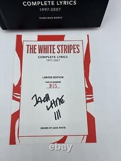 The White Stripes Complete Lyrics Special Edition Book Signed by Jack White