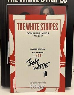 The White Stripes Complete Lyrics Special Edition Book Signed by Jack White