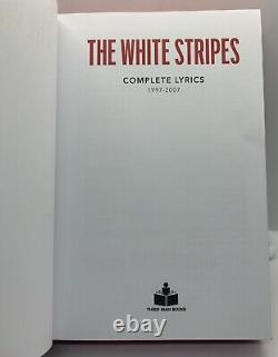 The White Stripes Complete Lyrics Special Edition Book Signed by Jack White