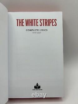 The White Stripes Complete Lyrics Special Edition Book Signed by Jack White