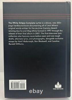 The White Stripes Complete Lyrics Special Edition Book Signed by Jack White