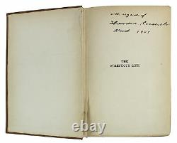 Theodore Roosevelt Signed The Strenuous Life First Edition Hard Cover Book JSA