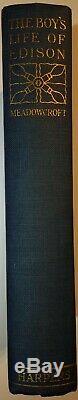 Thomas Edison signed book The Boy's Life Of Edison 1929 first edition