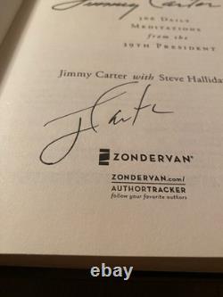 Through The Year With Jimmy Carter Signed Autographed 1st Edition Book With COA