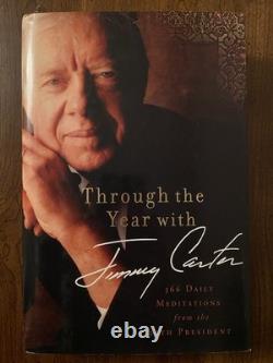 Through The Year With Jimmy Carter Signed Autographed 1st Edition Book With COA